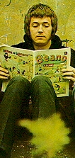 Eric reading the Beano